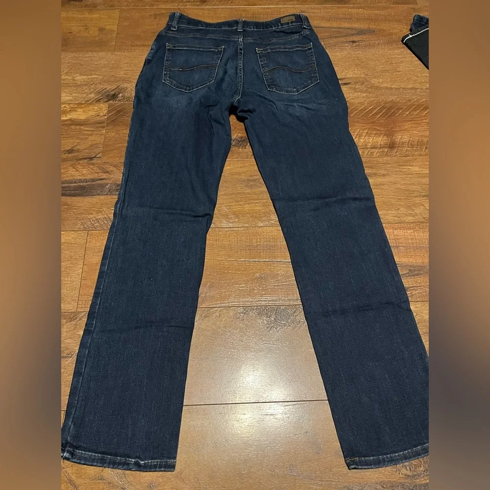 Women’s Lee Regular Fit Straight Leg Mid Rise Jeans Size 8 - Picture 5 of 6
